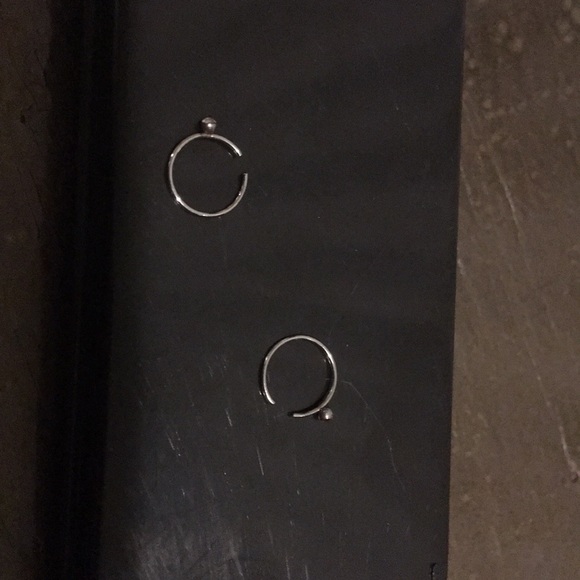 Surgical Steel Rhinestone Nose Rings - Picture 3 of 5